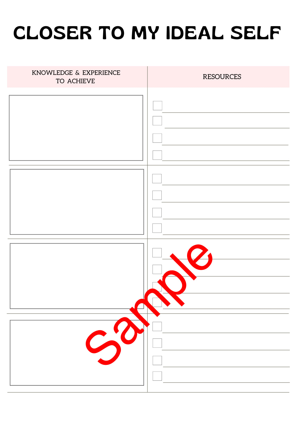 Personal development templates📊⛓️‍💥